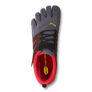 Vibram V-Train Grey/Black/Red Mens Training Shoes | India-256389